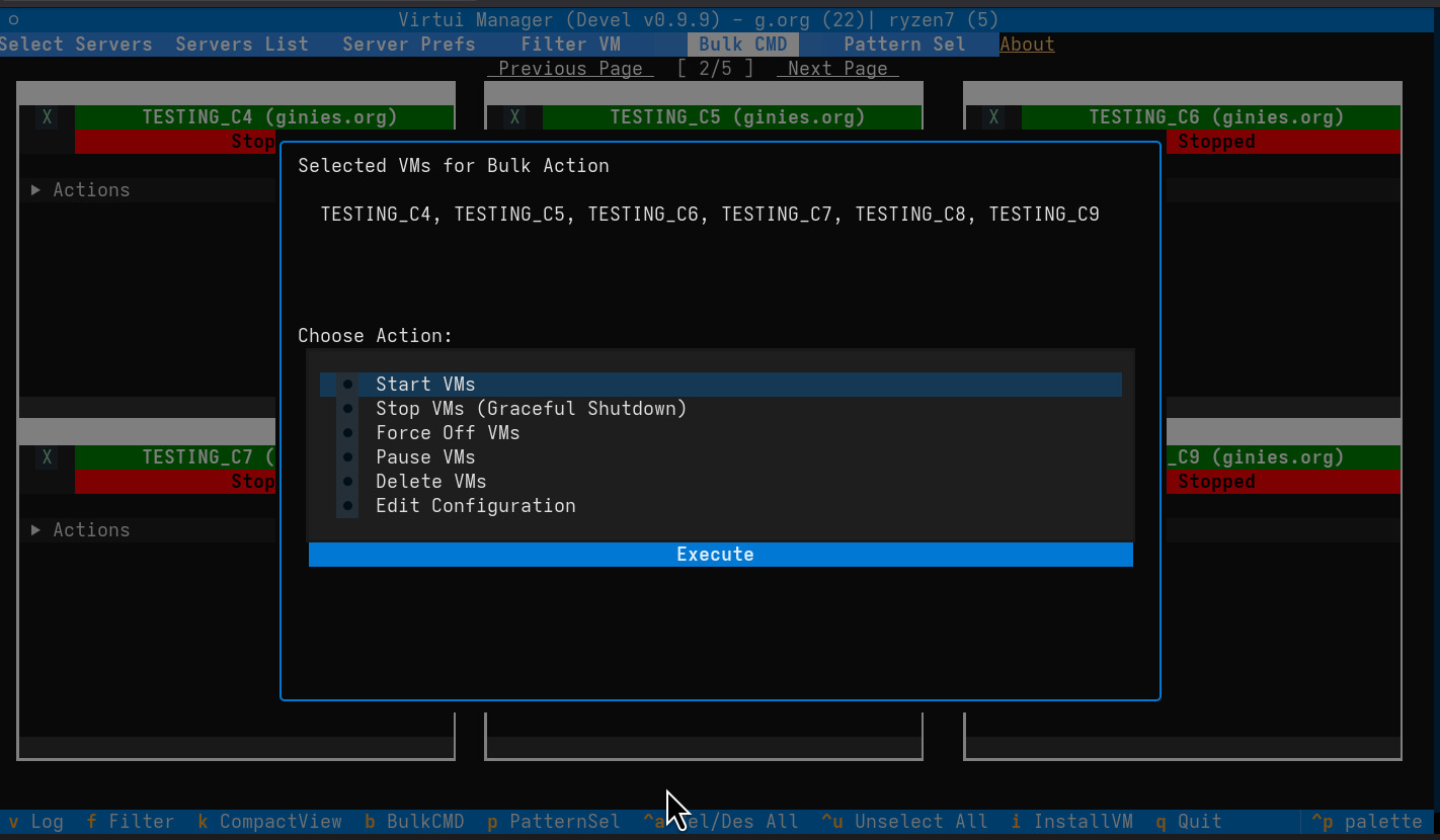 Bulk Operations Interface
